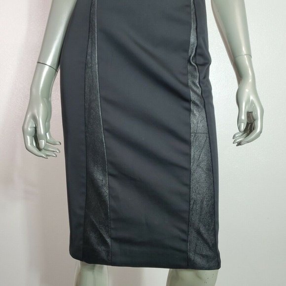 Armani Exchange‎ Womens Bodycon Dress Size 4 Removable Straps Stretch Black - Picture 6 of 9